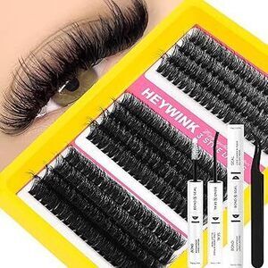 Lash Clusters Kit 60D 80D 100D Thick Cluster Eyelash Extensions 12-18Mm Lash